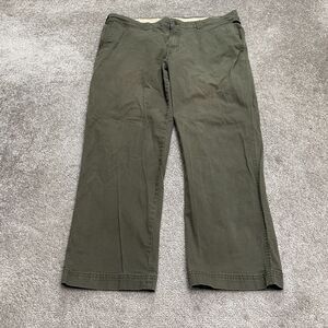 Columbia ROC Carpenter Pants Mens 40x30 Regular Green Straight Cotton Outdoor